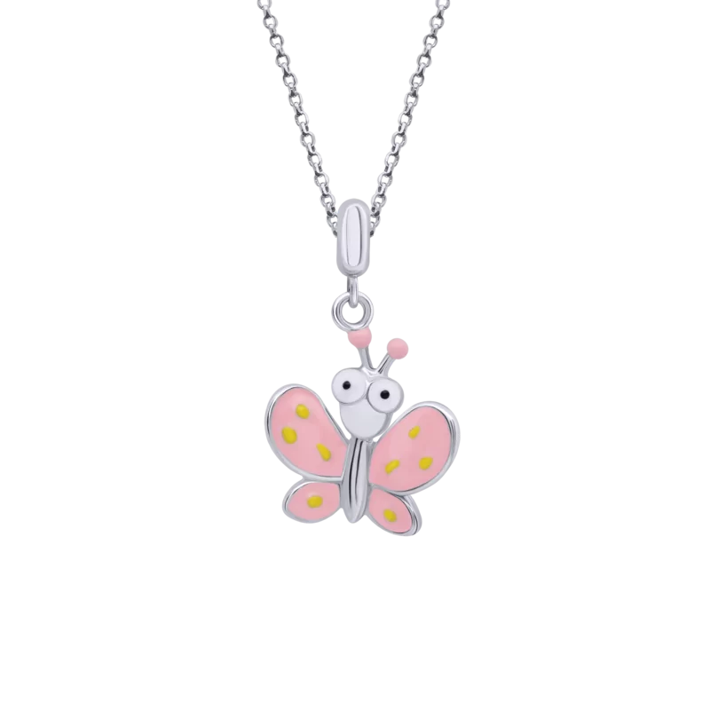 Pendant Pink Butterfly with Eyes photo