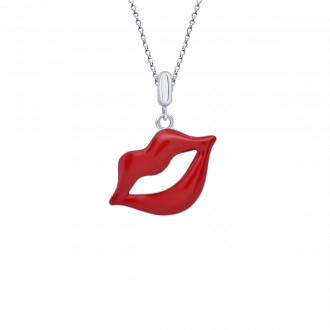 Кулон Губки макси с красной эмалью фото