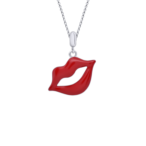 Кулон Губки максі з червоною емаллю фото