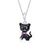 Кулон Котик чорний фото №1