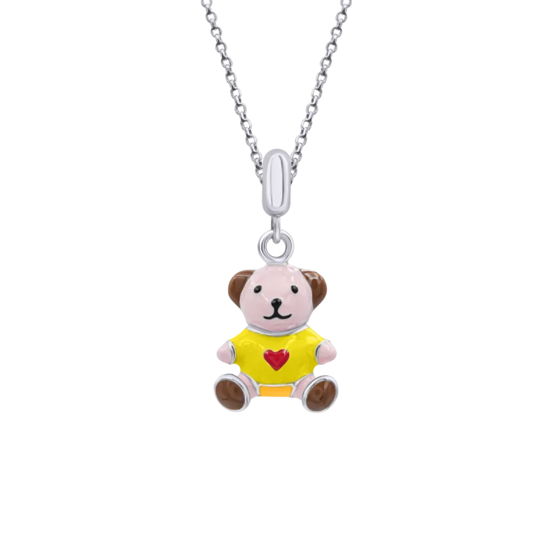 Pendant Yellow Bear with a Heart photo
