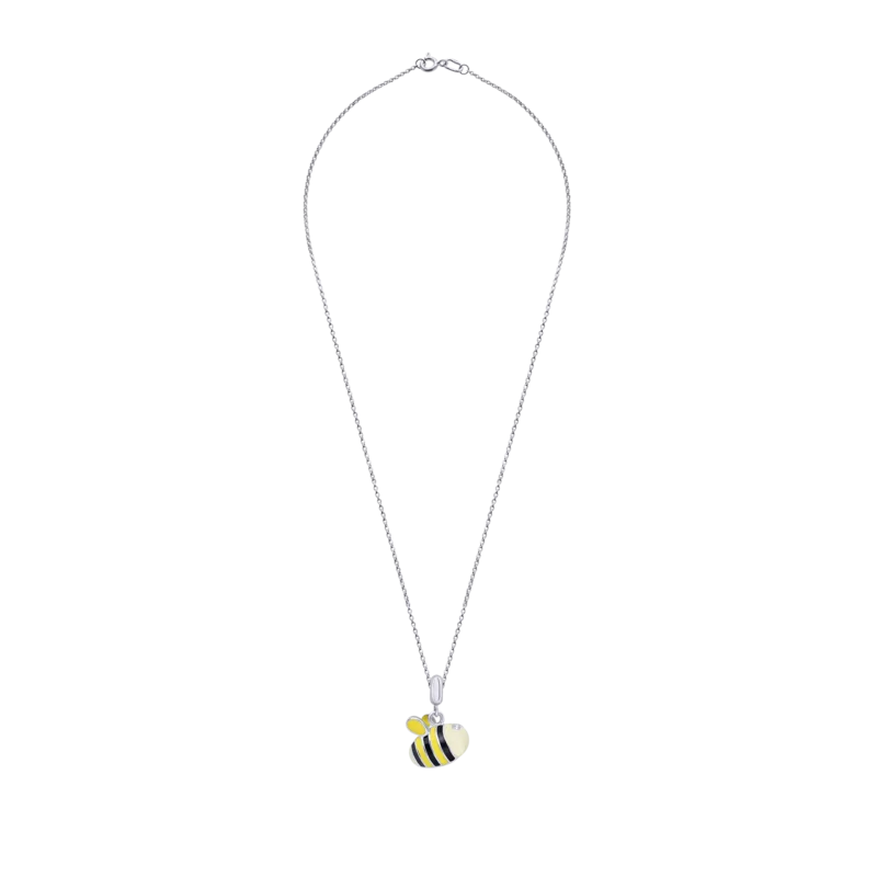 Кулон об'ємний Бджола жовта фото
