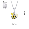 Кулон об'ємний Бджола жовта фото №3