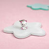 Кулон Котик з лапкою з білою та рожевою емаллю фото №3