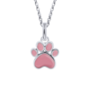 Кулон Лапка рожева фото №1