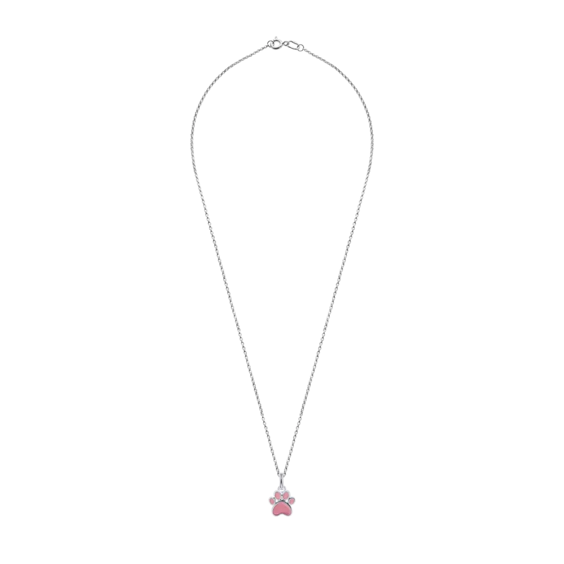 Кулон Лапка рожева фото