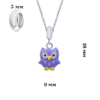Pendant Violet Owl photo №3