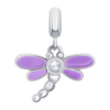 Кулон Бабка з фіолетовою емаллю та Swarovski Zirconia photo №1