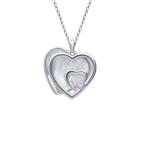 Кулон Сердце большое двойное фото