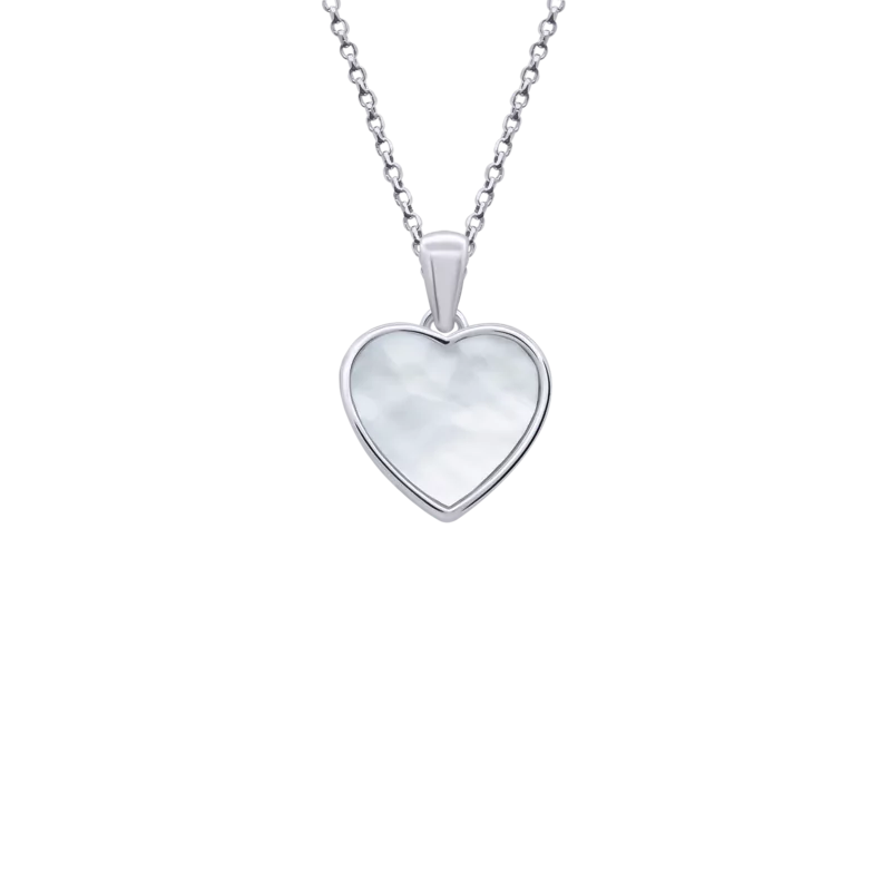 Pendant Big Heart with mother-of-pearl photo