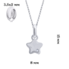 Кулон Звезда малая с фианитом фото №3