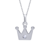 Кулон Корона большая с фианитом фото №1