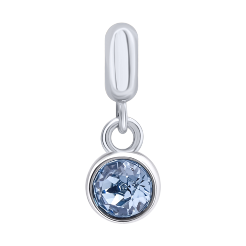 Кулон Талисман с голубым фианитом фото