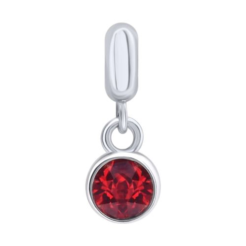 Кулон Талисман с красным фианитом фото