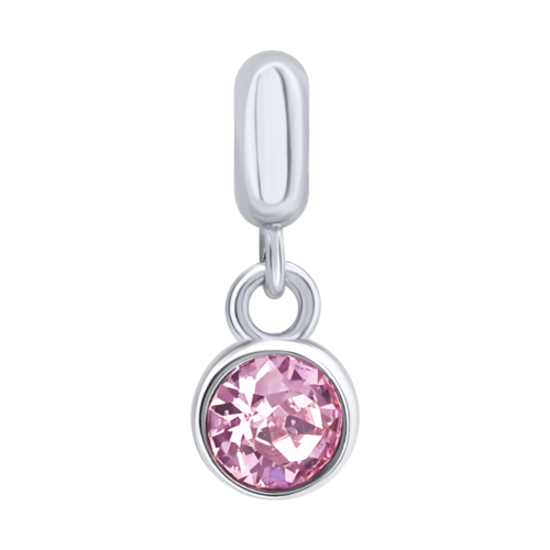 Кулон Талисман с розовым фианитом фото