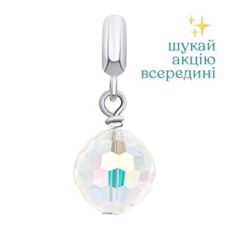 Кулон Кристалл с многогранным фианитом фото