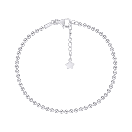 Серебряный цепочный браслет Гольф, 165-190 мм фото