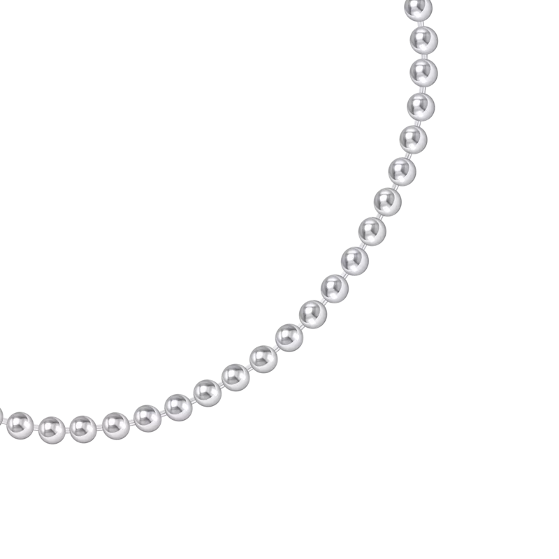 Срібний браслет-ланцюжок Гольф, 165-190 мм фото