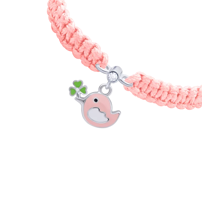 Braided bracelet Pink Little Birdie photo