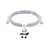 Браслет плетений Панда біло-чорна фото №1
