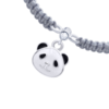 Браслет плетеный Панда бело-черная фото №4