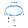 Браслет плетений Балерина блакитна фото №2