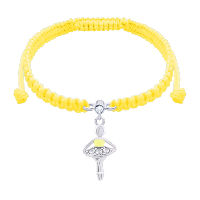 Braided bracelet Yellow Ballerina photo