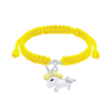 Браслет плетений Єдиноріг жовтий фото №1
