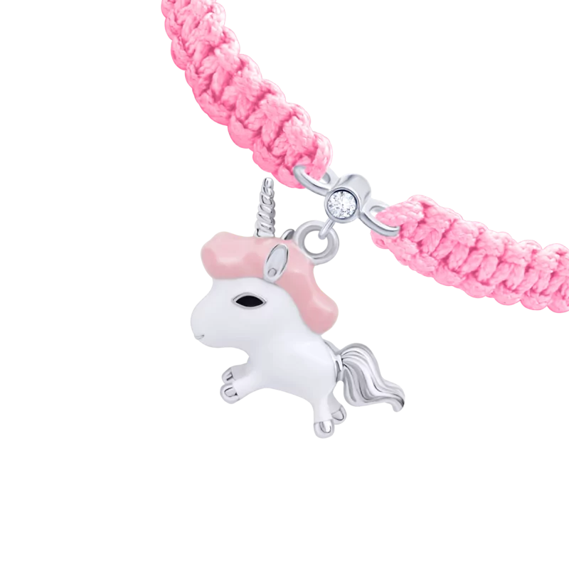 Braided bracelet Pink Unicorn photo