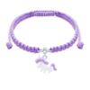 Браслет плетений Єдиноріг фіолетовий фото №1