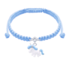 Браслет плетений Єдиноріг блакитний фото №1