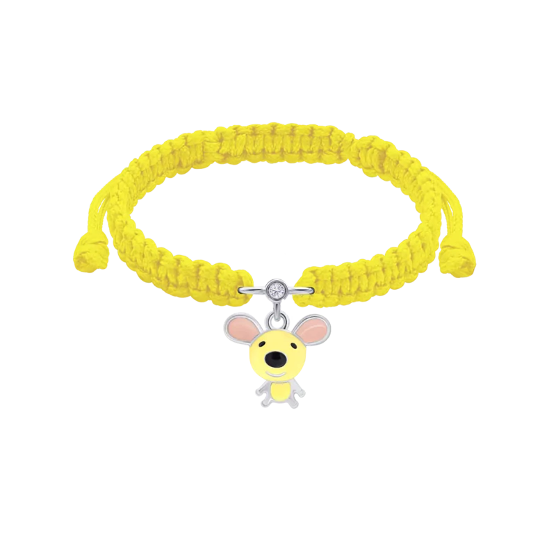 Braided bracelet Yellow Mousie photo