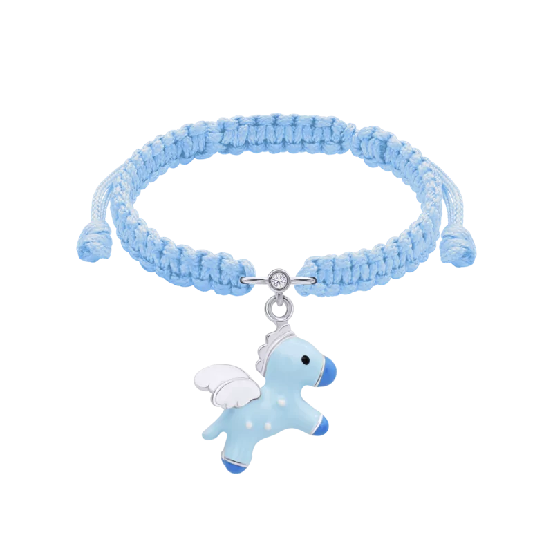 Braided bracelet Blue Pegasus photo