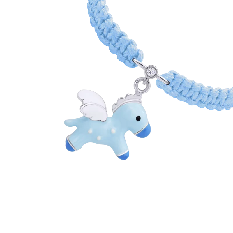 Braided bracelet Blue Pegasus photo