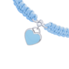 Браслет плетений Серце блакитне фото №5