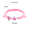 Браслет плетений Корона рожева фото №2