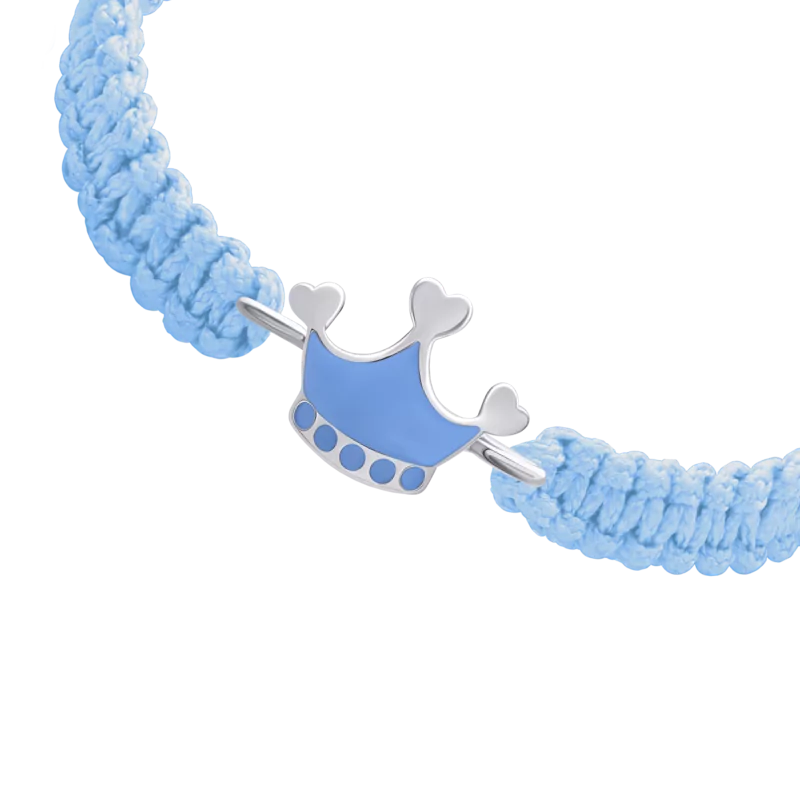 Браслет плетений Корона блакитна фото