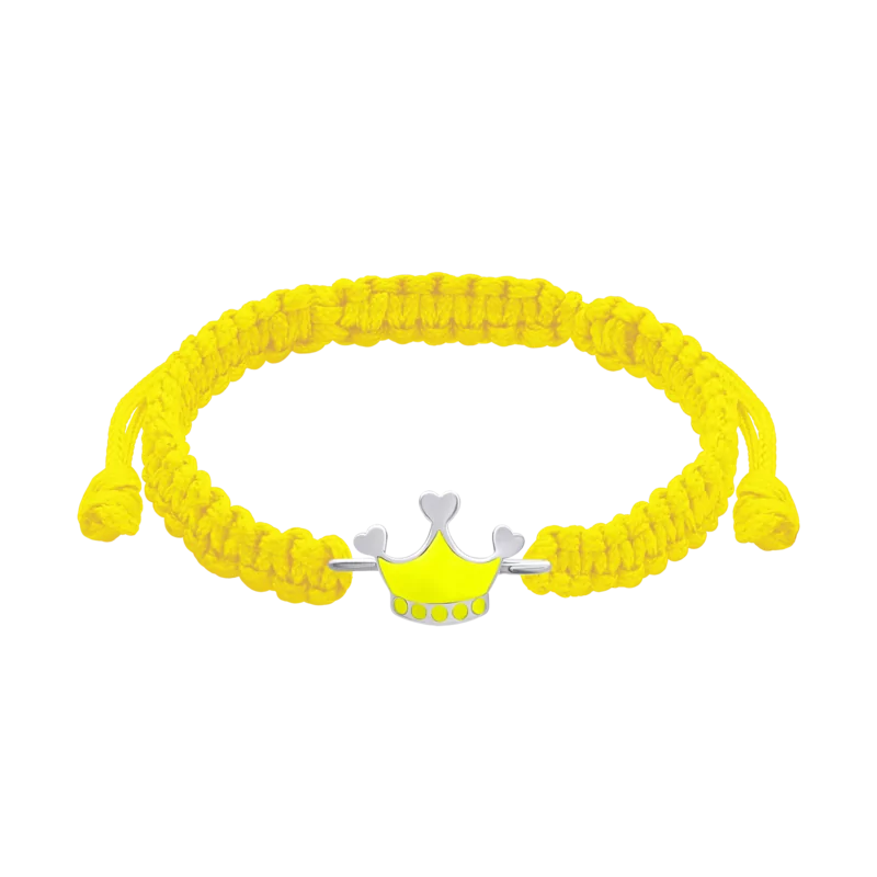 Braided bracelet Yellow Crown photo