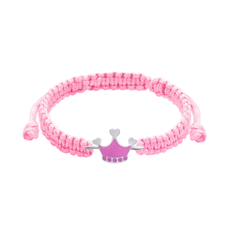 Braided bracelet Pink Crown photo
