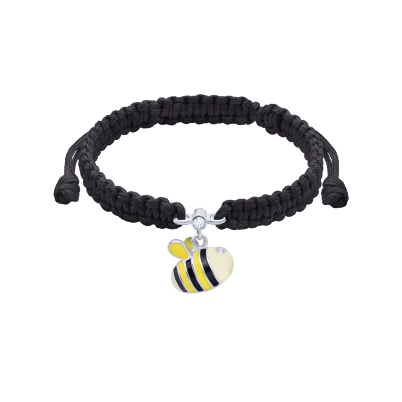 Браслет плетений Бджола жовта фото