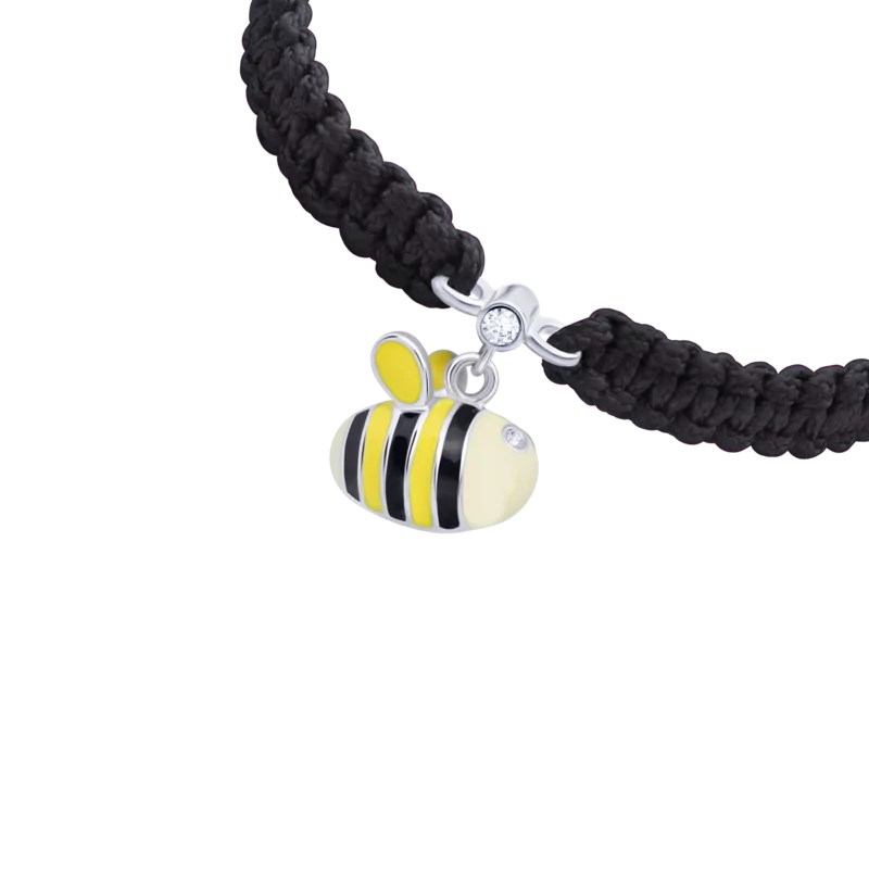 Браслет плетений Бджола жовта фото