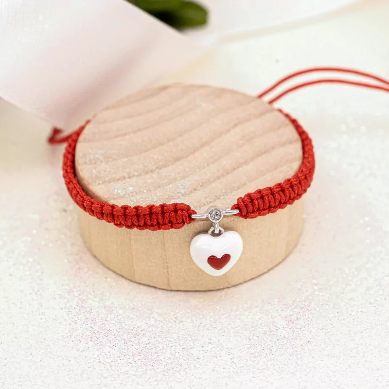 Braided bracelet Heart in Heart photo
