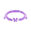 Браслет плетений Метелики фіолетові фото №1