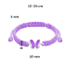 Браслет плетений Метелики фіолетові фото №2