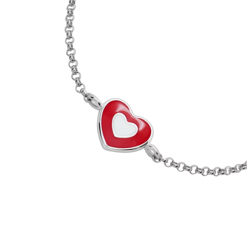 Bracelet on chain Heart in Heart photo