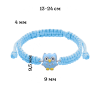 Браслет плетений Сова блакитна фото №2