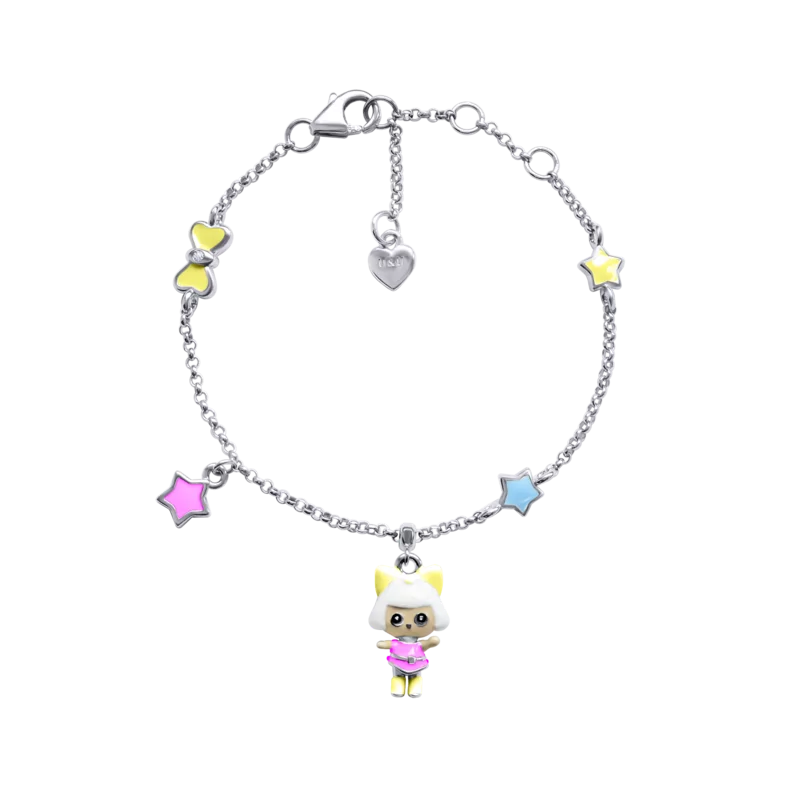 Браслет на ланцюжку Пінкі жовта фото