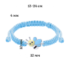 Браслет плетений Весела бджілка блакитна фото №2