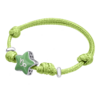 Браслет на шнурке Козерог с зеленой эмалью фото №5