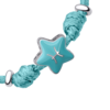 Браслет на шнурке Рыбы с бирюзовой эмалью фото №4